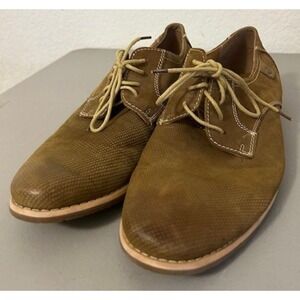 Steve Madden Size 10 Capturr Men's Brown Leather Oxford Dress Shoe Lace Up Shoes